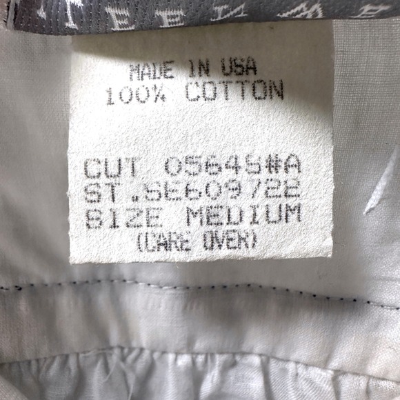 Eileen West Womens White Cotton Nightgown Nautical Blue Stripe Tie Medium - Picture 5 of 8